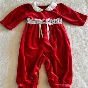 Vintage Youngland Red and White Kids One Piece